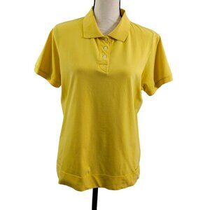 Patagonia Women’s Yellow Golf Tennis Activewear Polo Short Sleeve Shirt - XL